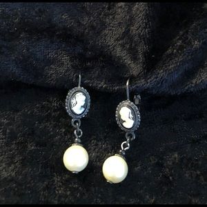 Cameo Dangle Earrings